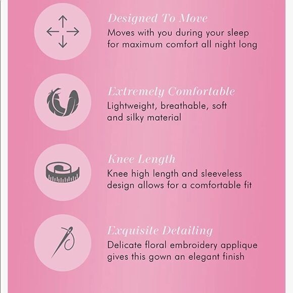 VANITY FAIR Blue Short Nightdress Sleepwear Chemise Nightgown Blue L - Picture 9 of 9